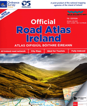 Wegenatlas Ierland official road spiraal atlas - OSI Ireland
