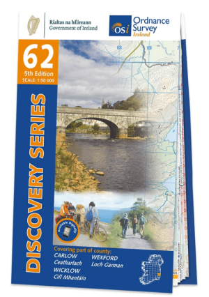 Wandelkaart 62 County Carlow, Wexford & Wicklow - OSI