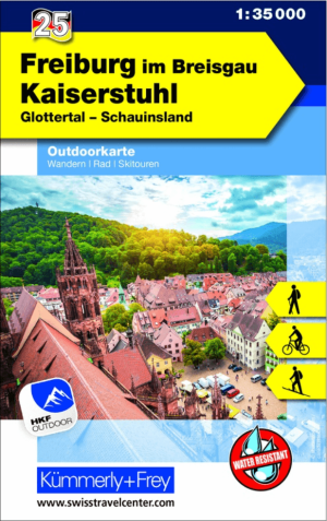Wandelkaart Outdoorkaart 25 Freiburg im Breigau & Kaiserstuhl K&F