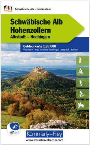 Wandelkaart Outdoorkaart 41 Schwäbische Alb- Hohenzollern - K&F