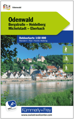 Wandelkaart Outdoorkaart 35 Odenwald - K&F