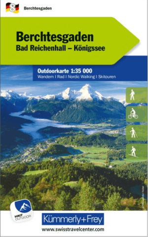 Wandelkaart Outdoorkaart 08 Berchtesgaden Oberbayern - K&F
