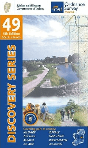 Wandelkaart 49 County Kildare, Mearth, Offaly & Westmeath - OSI