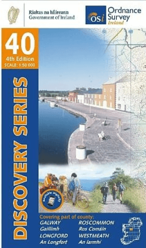 Wandelkaart 40 County Galway, Longford & Roscommon - OSI