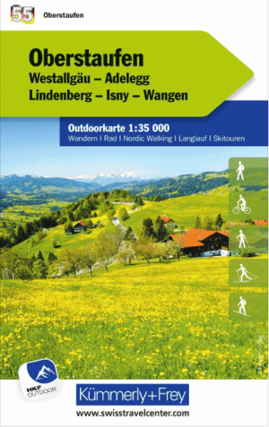 Wandelkaart Outdoorkaart 55 Oberstaufen - K&F