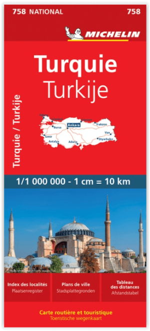 Landkaart Wegenkaart 758 Turkije - Michelin