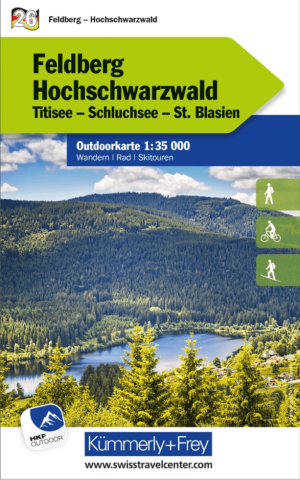 Wandelkaart Outdoorkaart 26 Feldberg & Hochschwarzwald - K&F