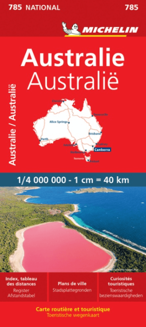 Landkaart Wegenkaart 785 Australië - Michelin