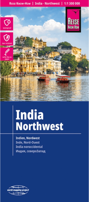 Landkaart Wegenkaart India Noordwest - Reise Know-How Verlag