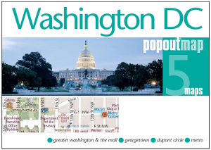 Stadskaart Plattegrond Popout map Washington DC - Heartwood Publ.