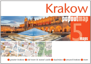 Stadskaart Plattegrond Popout map Krakau - Heartwood Publ.