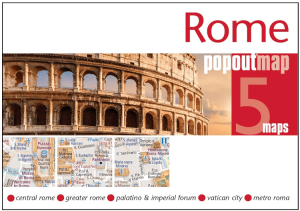 Stadskaart Plattegrond Popout map Rome - Heartwood Publ.