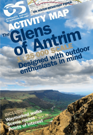 Wandelkaart The Glens of Antrim, County Antrim N. Ireland - OSI