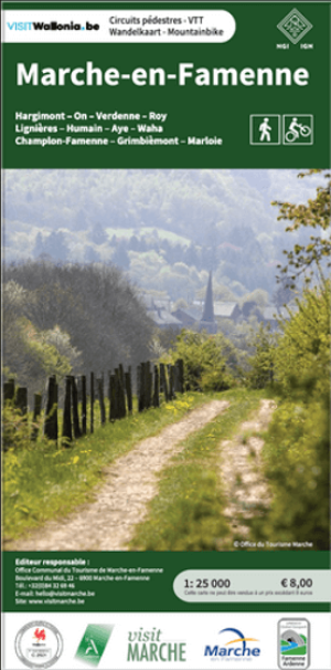 Wandelkaart Marche-en-Famenne - NGI