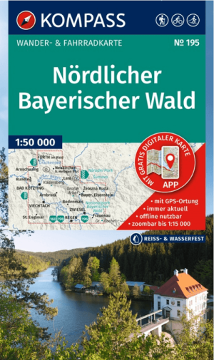 Wandelkaart 195 Nördlicher Bayerischer Wald - Kompass