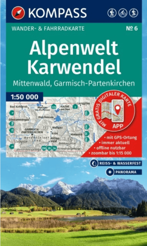 Wandelkaart 6 Alpenwelt Karwendel - Kompass