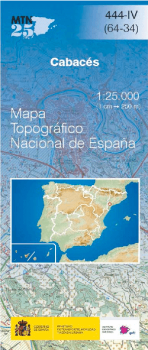 Wandelkaart 00444.4 Cabacés, Tarragona, Catalonië - CNIG