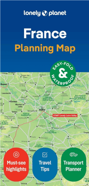 Landkaart Wegenkaart Planning map France - Lonely Planet