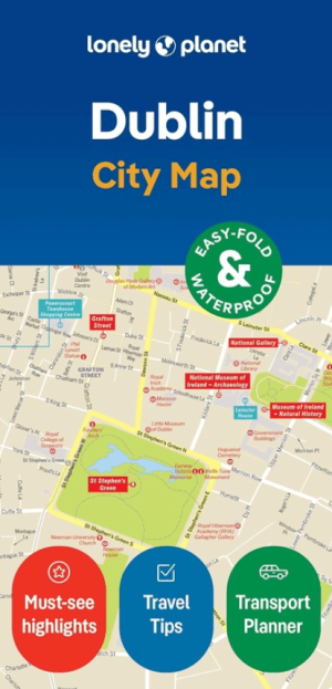 Stadskaart Dublin city map - Lonely Planet