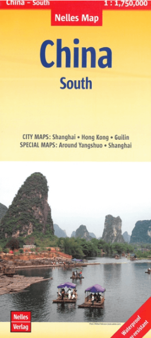 Landkaart Wegenkaart China Zuid, Shanghai & Hong Kong - Nelles