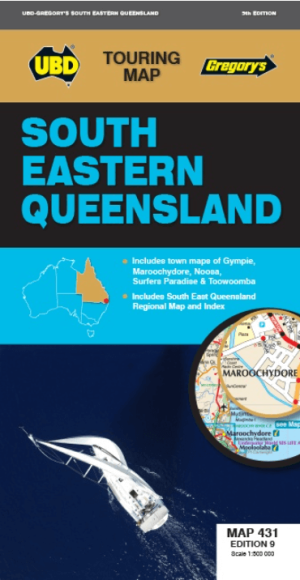 Landkaart Wegenkaart 43 South East Queensland - UBD Gregory's