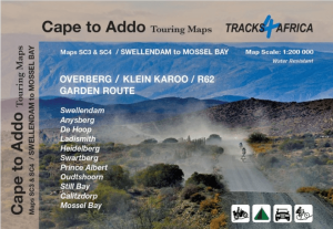 Landkaart Wegenkaart SC3 & SC4 Swellendam > Mossel Bay