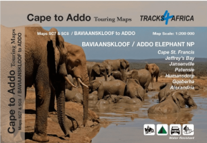Landkaart Wegenkaart SC7 & SC8 Baviaanskloof > Addo Tracks4Afrika