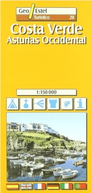 Wegenkaart Toerismekaart T20 Costa Verde Asturias West - GeoEstel