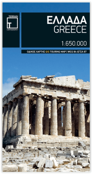 Landkaart Wegenkaart Griekenland Greece - Terrein Maps