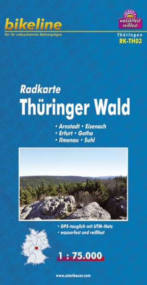 Fietstourkaart Thüringer Wald - Estenbauer