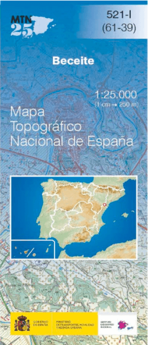 Wandelkaart 00521.1 Beceite, Teruel, Aragon - CNIG