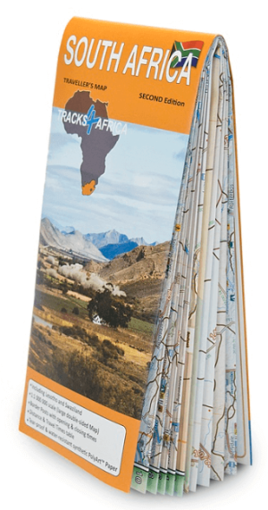 Landkaart Wegenkaart Zuid-Afrika 100 incl. Lesotho & Swaziland