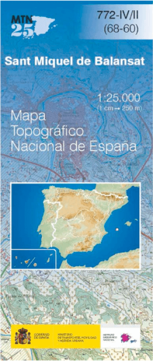 Wandelkaart 000772.4/2 Sant Miquel de Balansat, Ibiza, Balearen