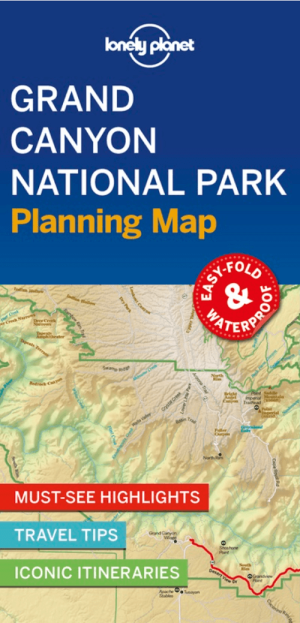 Landkaart Wegenkaart Planning map Grand Canyon NP - Lonely Planet