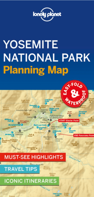 Landkaart Wegenkaart Planning map Yosemite national park
