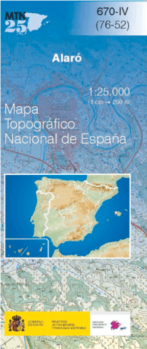 Wandelkaart 000670.4 Alaró, Mallorca Balearen Spanje - CNIG