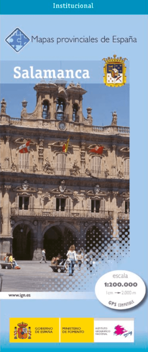 Landkaart Wegenkaart 37 Mapa Provinciales Salamanca - CNIG