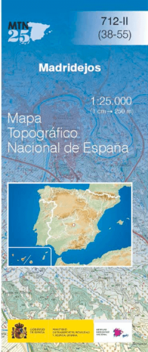 Wandelkaart 0712.2 Madridejos, Toledo, Castilla-la Mancha - CNIG