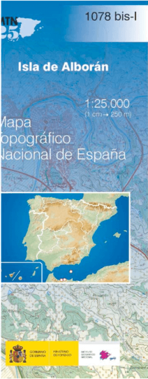 Wandelkaart 001078.BIS Isla de Alborán, Almeria Andalusië Spanje 