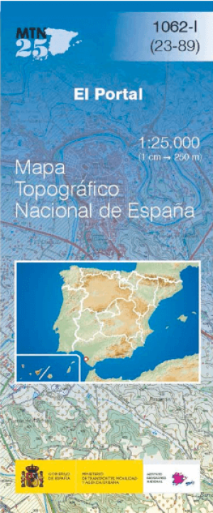 Wandelkaart 001062.1 El Portal, Cadiz, Andalusië Spanje - CNIG