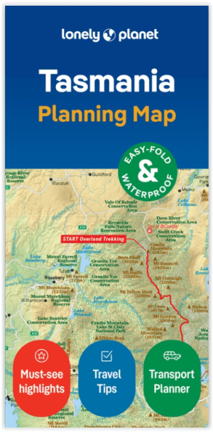 Wegenkaart Planning map Tasmania Australia - Lonely Planet