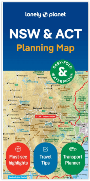 Wegenkaart Planning map New South Wales Australia - Lonely Planet