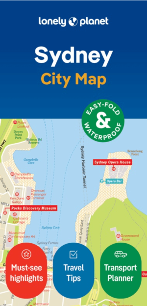 Stadskaart Sydney city map - Lonely Planet
