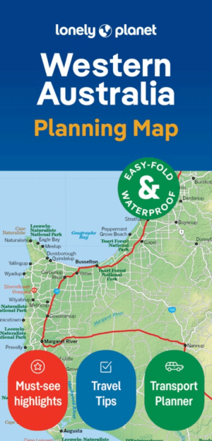 Landkaart Wegenkaart West Australia Planning map - Lonely Planet