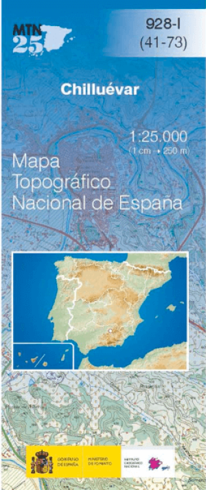 Wandelkaart 000928.1 Chilluévar, Jaén, Andalusië Spanje - CNIG