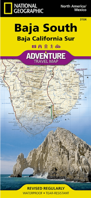 Landkaart Wegenkaart 3104 Baja California Zuid - Nat Geo