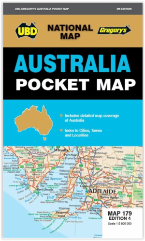 Landkaart Wegenkaart 179 Australia pocket map - UBD Gregory's