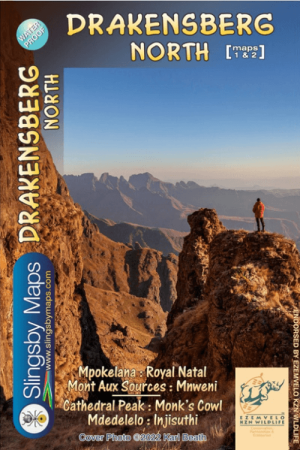 Wandelkaart 1 & 2 South Afrika Drakensberg Noord - Slingsby Maps