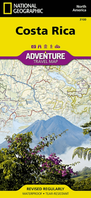 Landkaart Wegenkaart 3100 Costa Rica - Nat Geo
