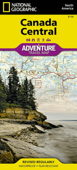 Landkaart Wegenkaart 3114 Canada Centraal - Nat Geo